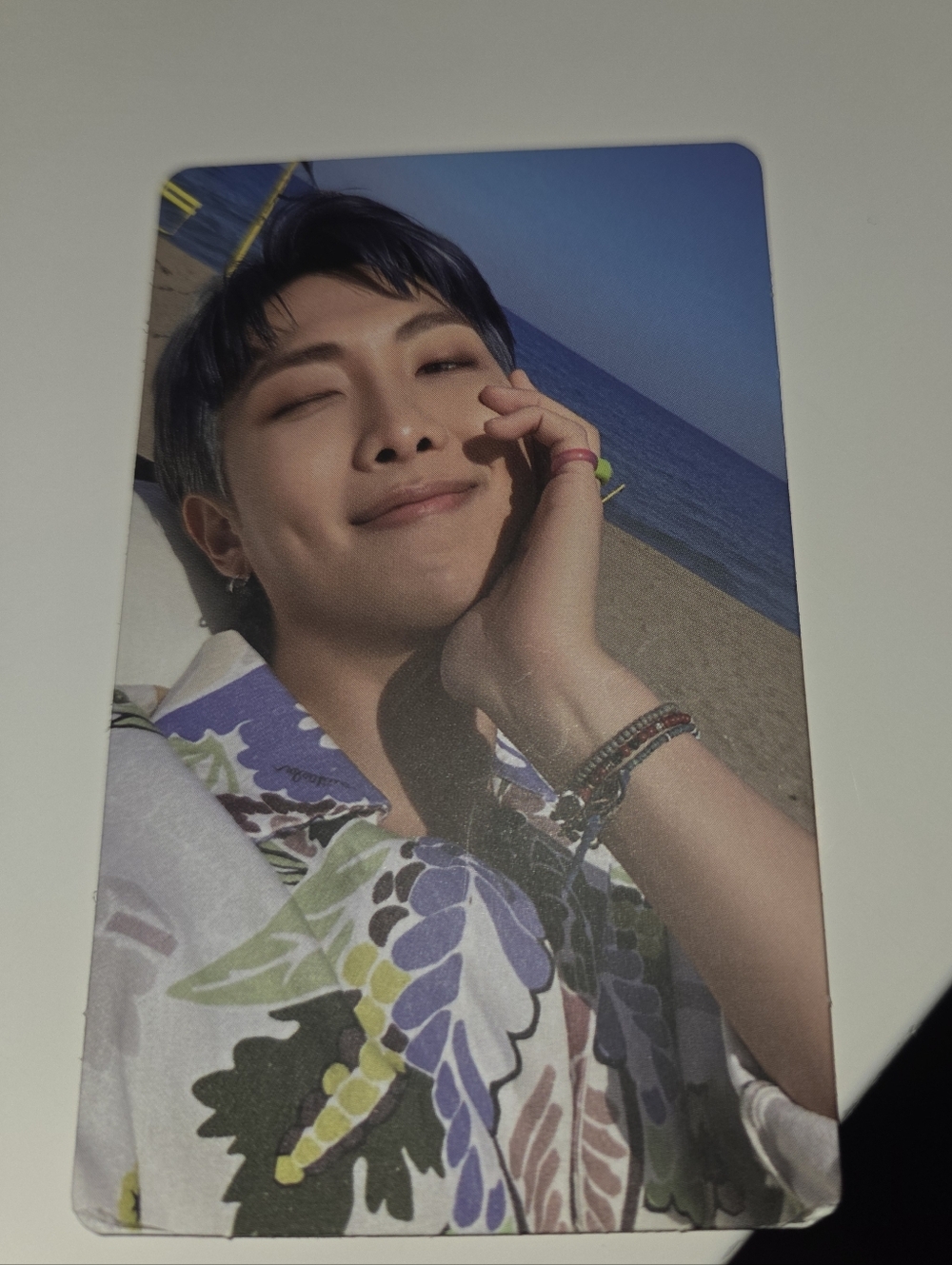 BTS Butter Official Photocard - Peaches Version (Purple/Blue)